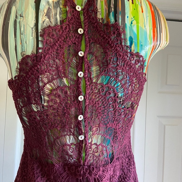 Intimately Free People She's Got It, Lace Slip Dress, Size Medium - Picture 6 of 16